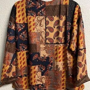 Beautiful Patchwork Paisley Top.